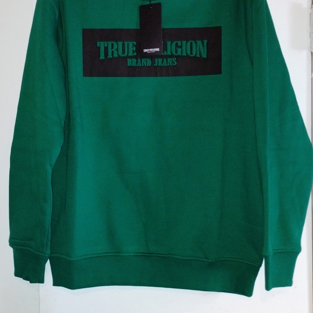 True Religion Men's Green Sweater